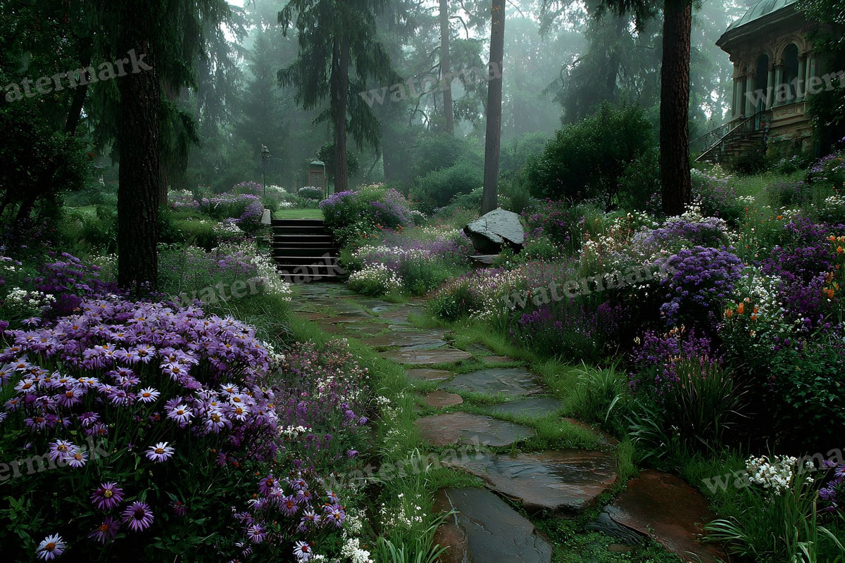 Alice Wonderland Magical Forest Backdrop Images