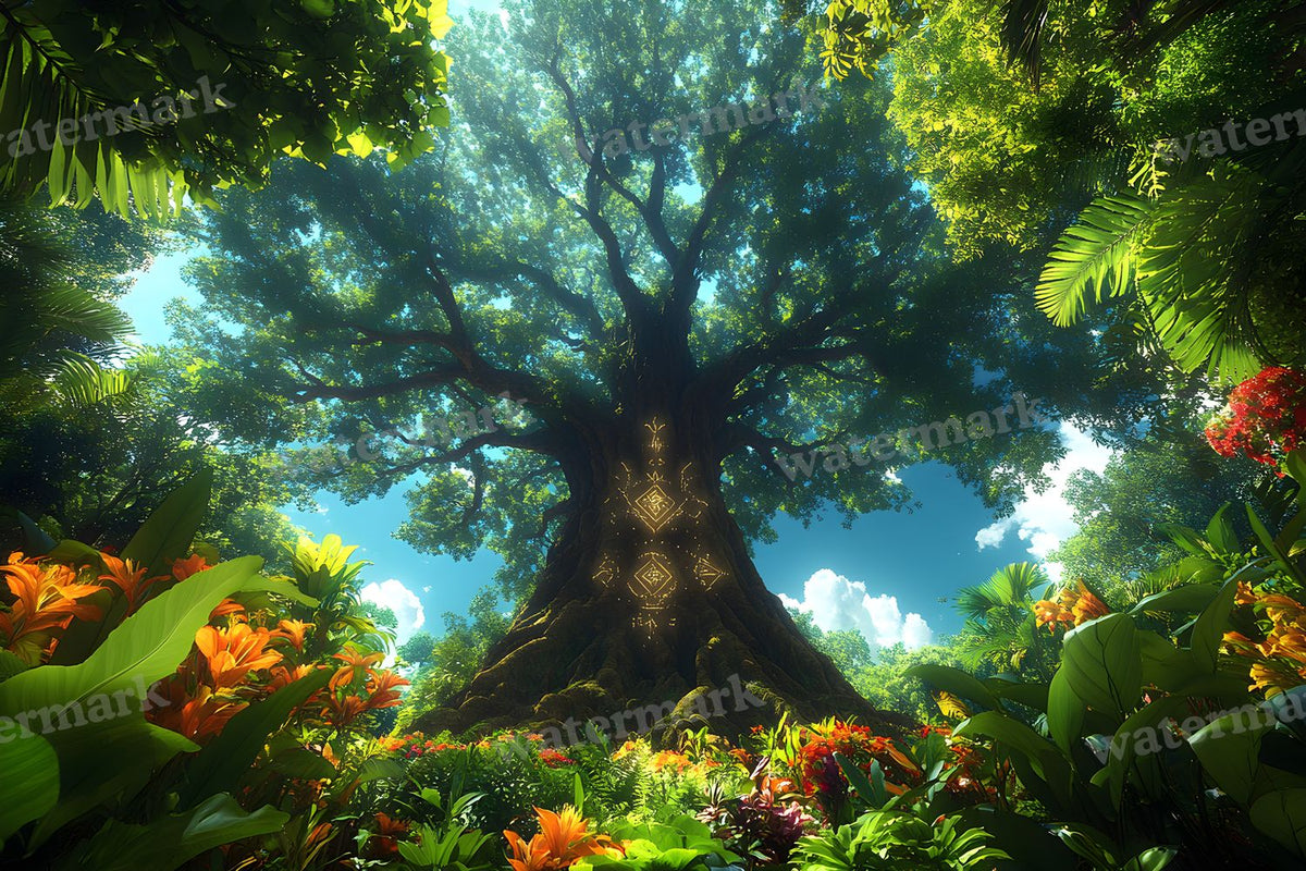 Amazonian Spirit Tree Backdrop Images