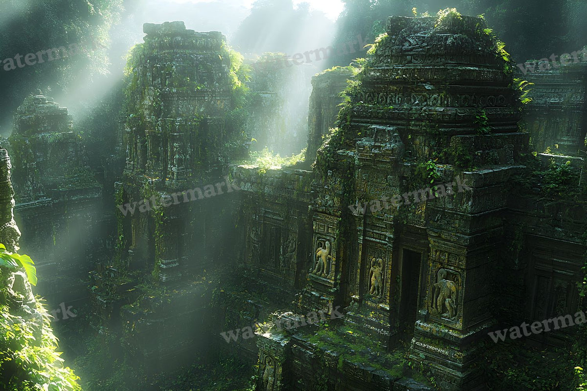 Amazonian Temple Ruins Backdrop Images