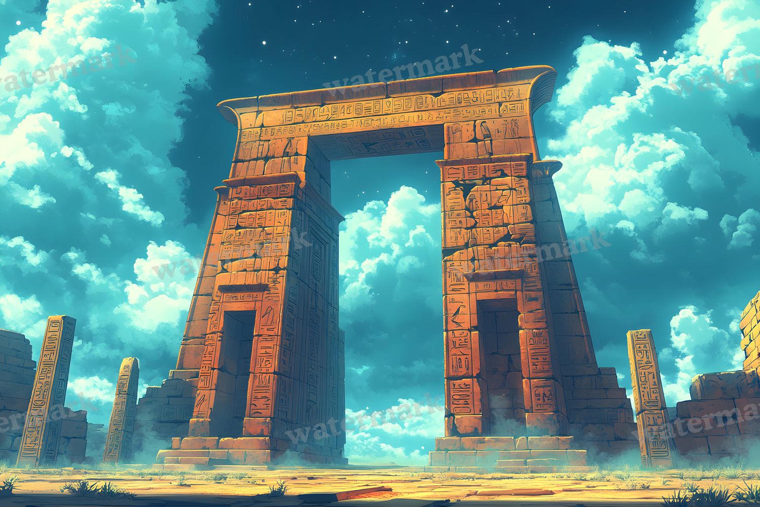 Ancient Egyptian Night Backdrop Images
