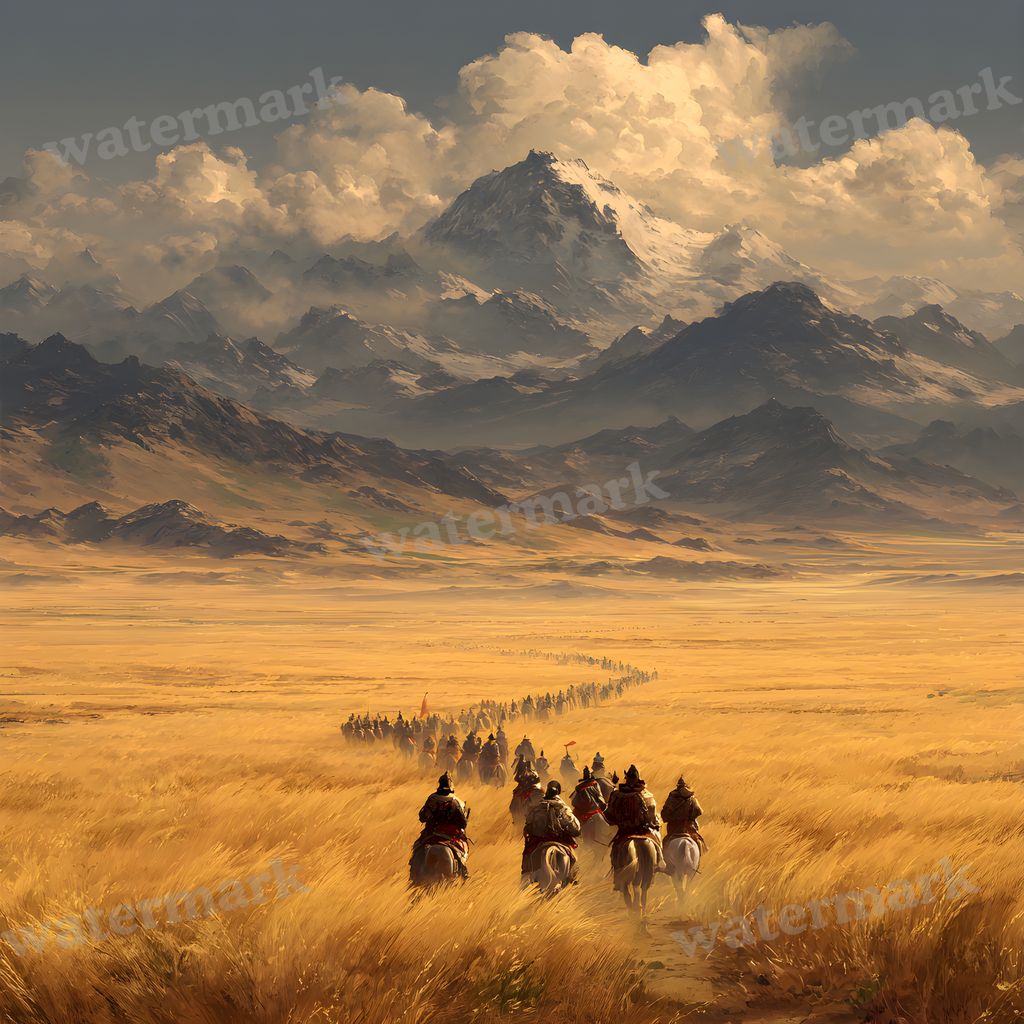 Ancient Mongolia Plains Backdrop Images