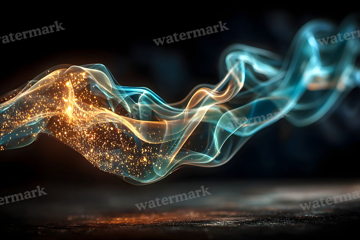 Black Smoke Texture digital photo backdrop for photo editing, preview 5