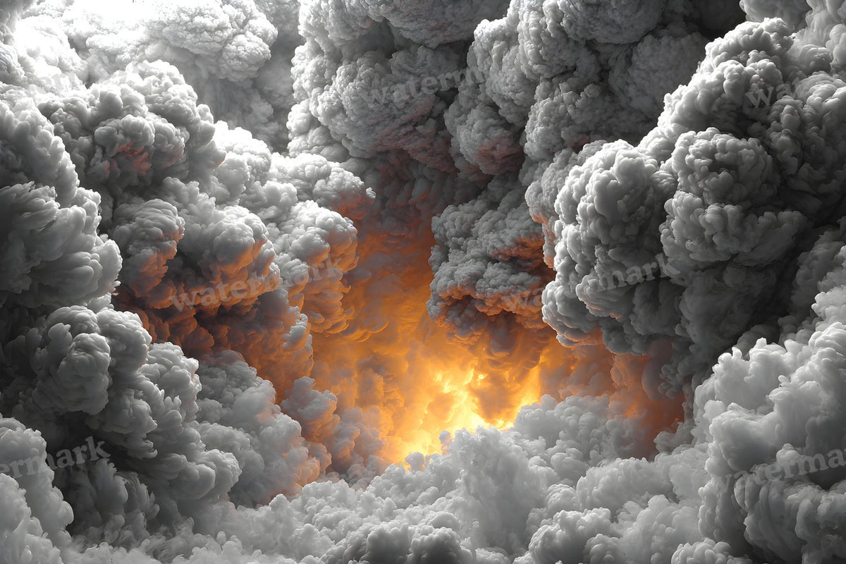 Black Smoke Texture digital photo backdrop for photo editing, preview 5