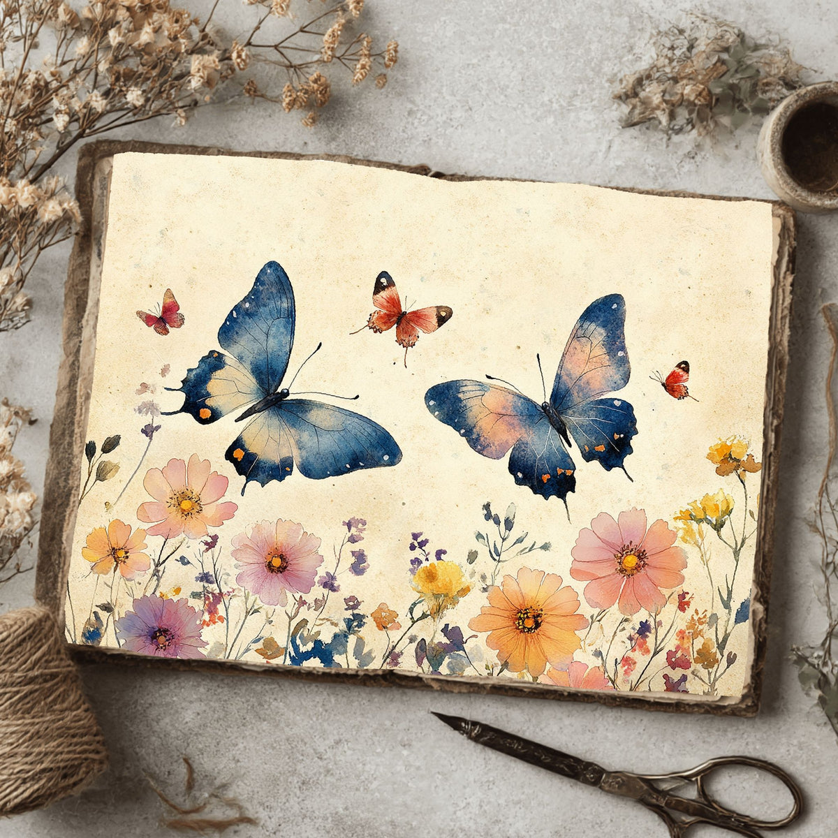 Butterfly Wildflower Meadow Writing Paper