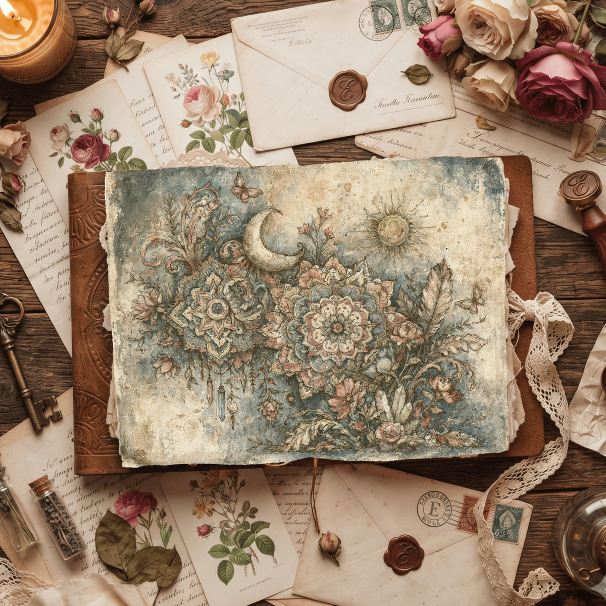 Celestial Mandala Garden Paper