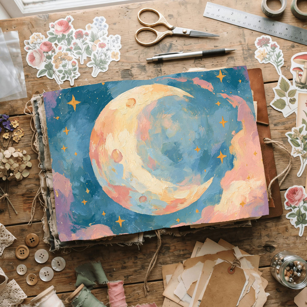 Celestial Moon Journal Paper