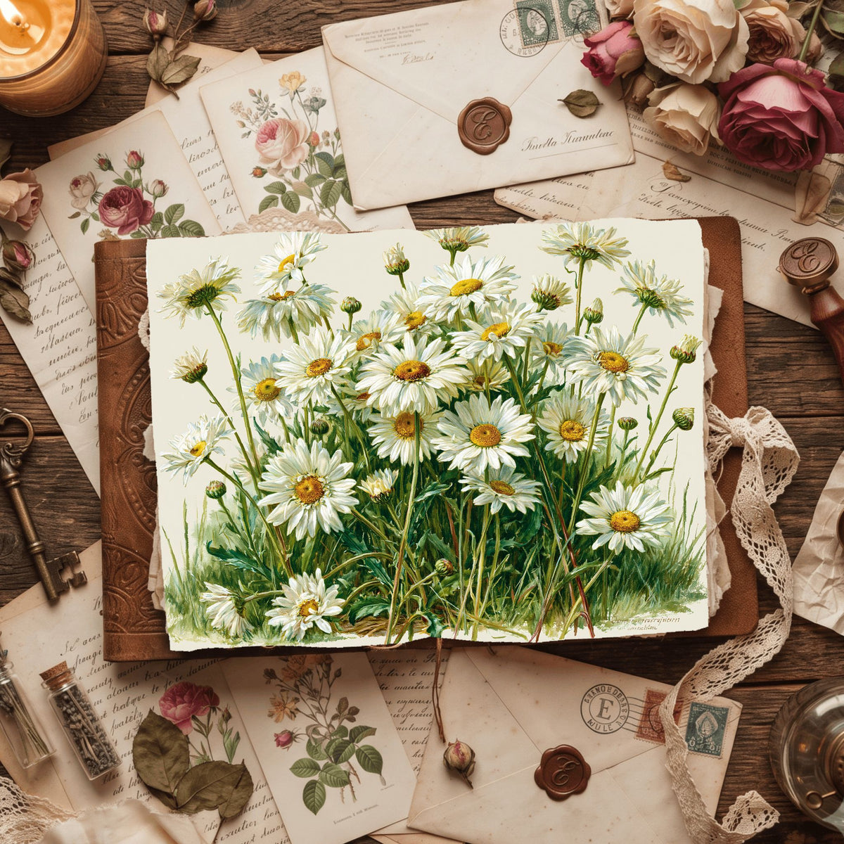 Meadow Daisy Botanical Cluster