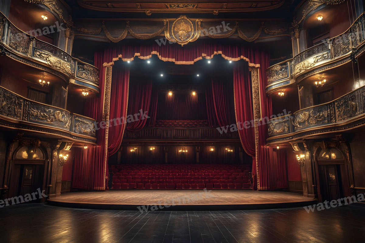 Opulent Opera House digital photo backdrop for photo editing, preview 5