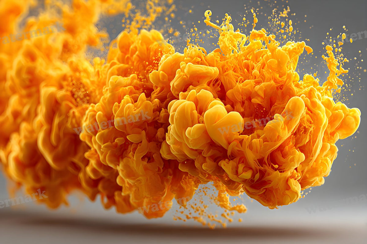 Orange Smoke Texture digital photo backdrop for photo editing, preview 5