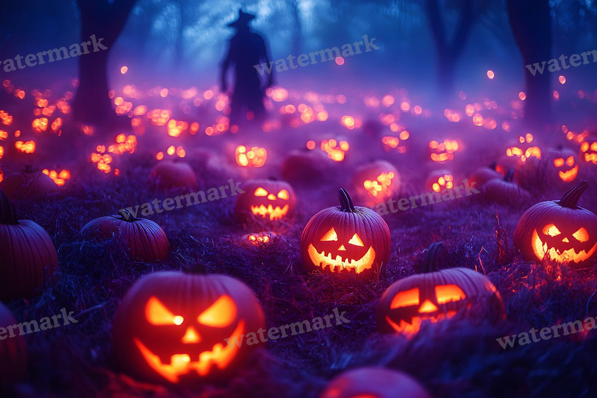 Pumpkin Field Curse Backdrop Images