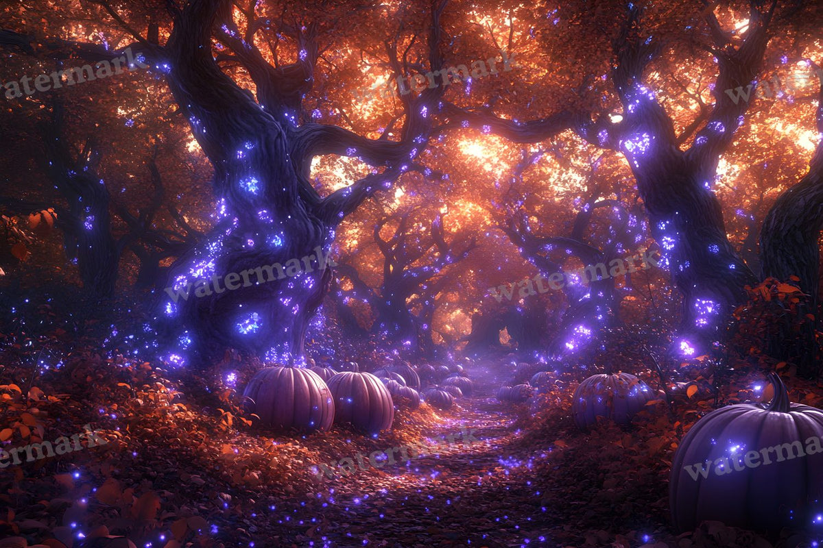 Pumpkin Grove Magic Backdrop Images