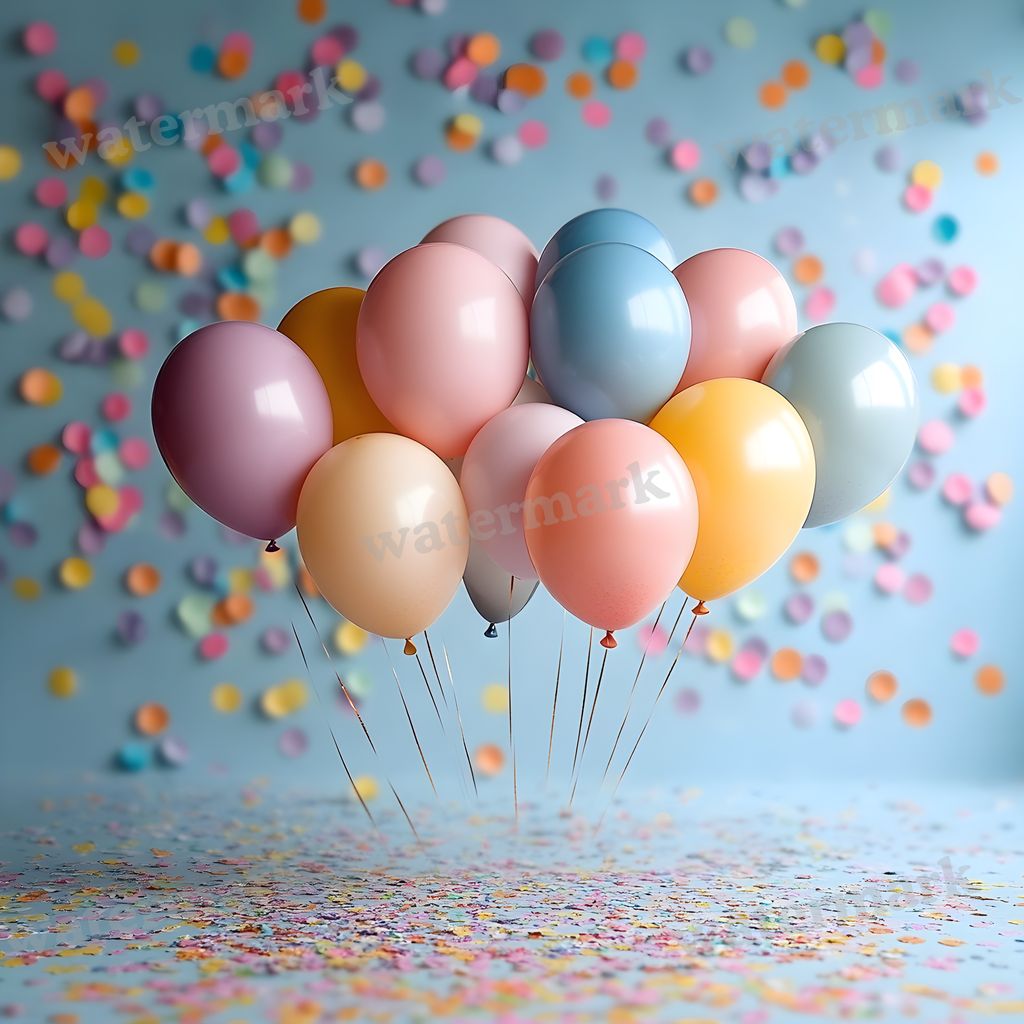 Rainbow Balloon Backdrop Images