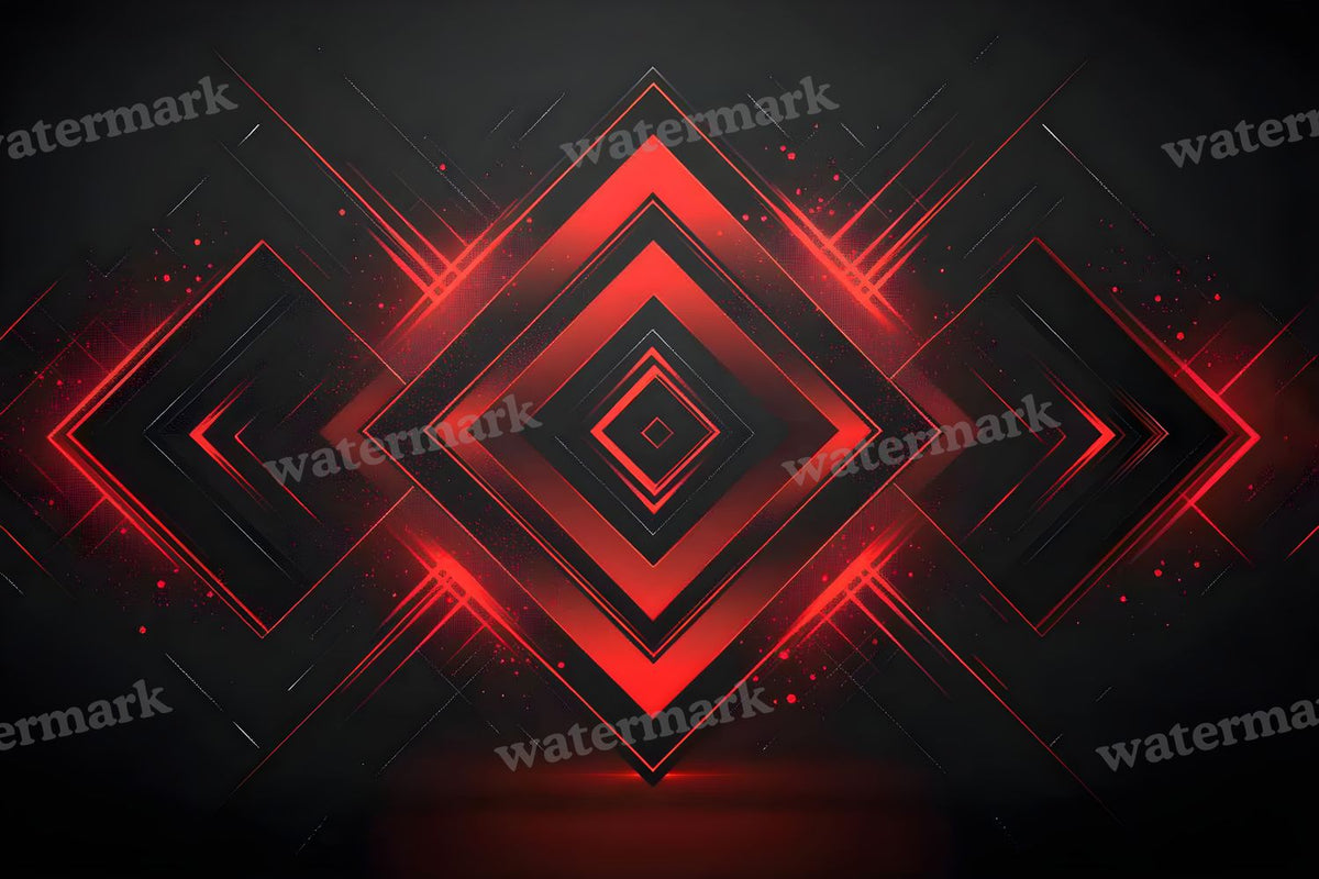 Red Black Geometric digital photo backdrop for photo editing, preview 5