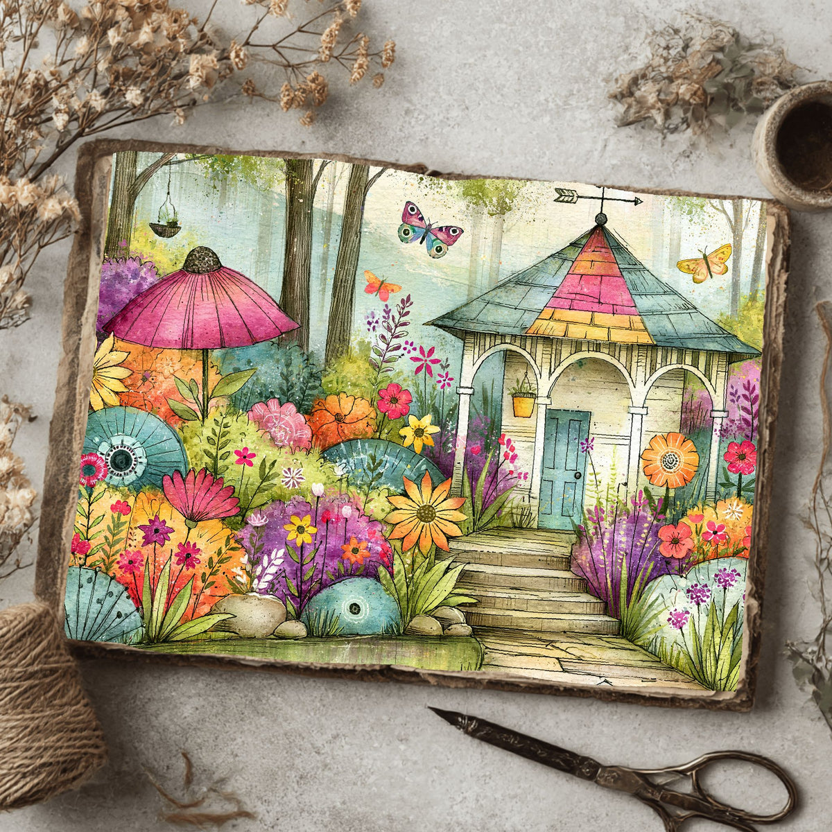 Romantic Garden Scene