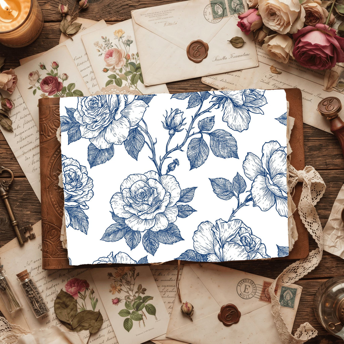 Seamless Botanical Floral Pattern