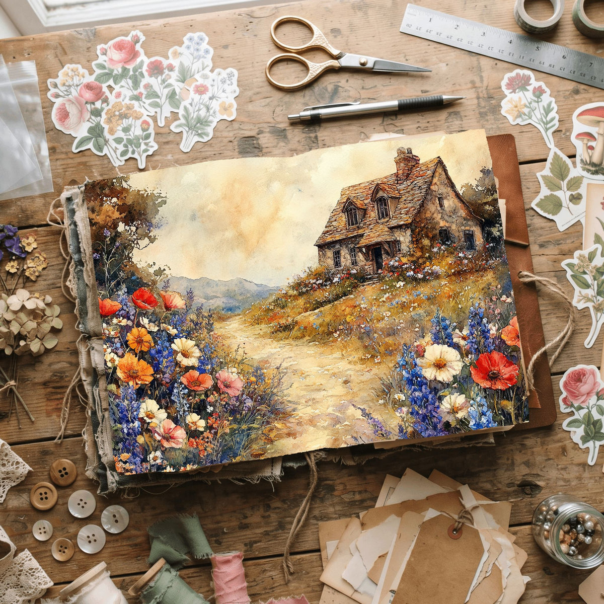 Secret Wildflower Cottage Writing Paper
