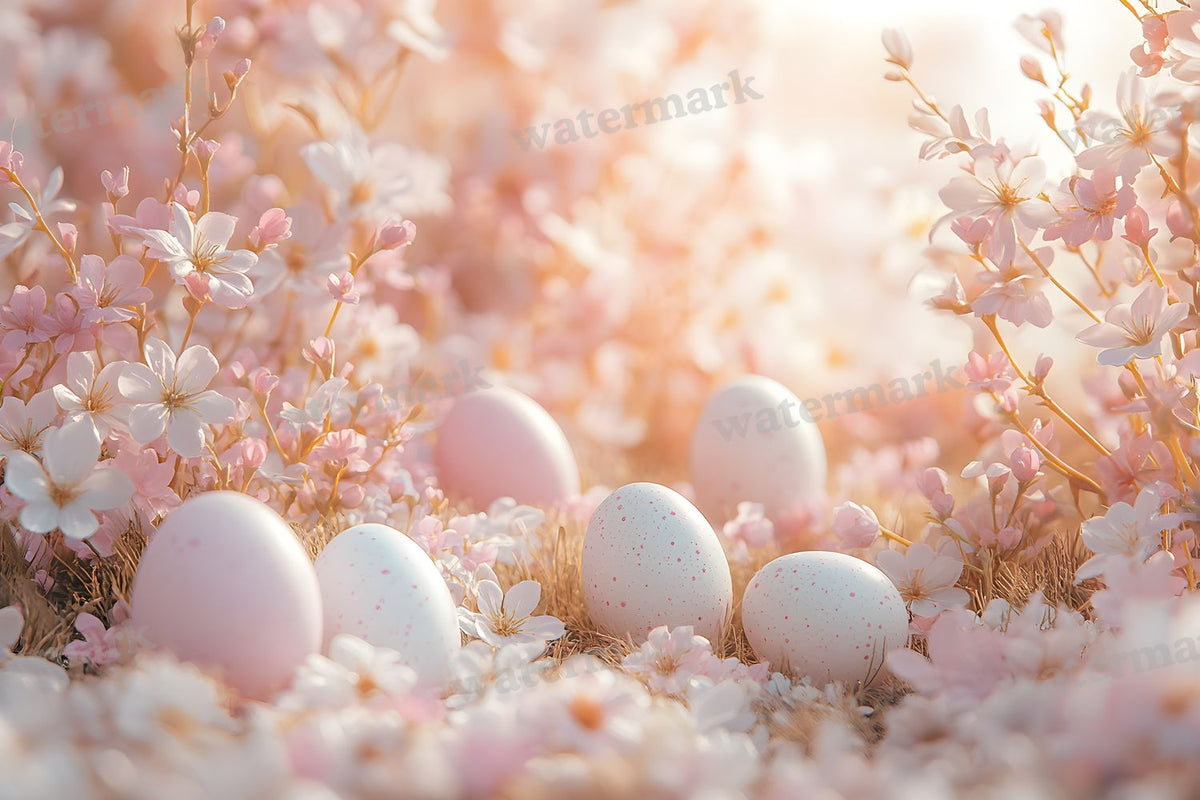 Spring Blossomeggscene Backdrop Images