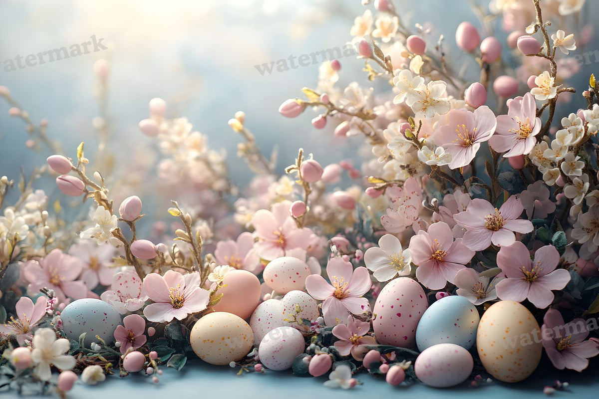 Spring Blossomeggscene Backdrop Images