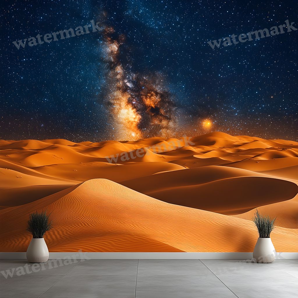 Starry Desert digital photo backdrop for photo editing, preview 5
