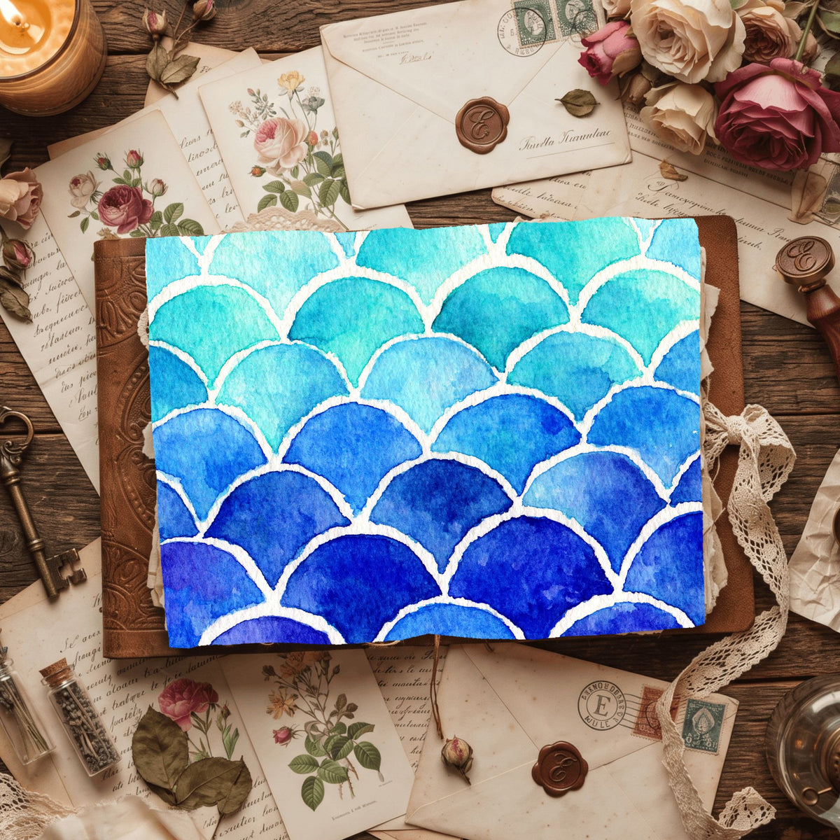 Water Wave Texture Pattern