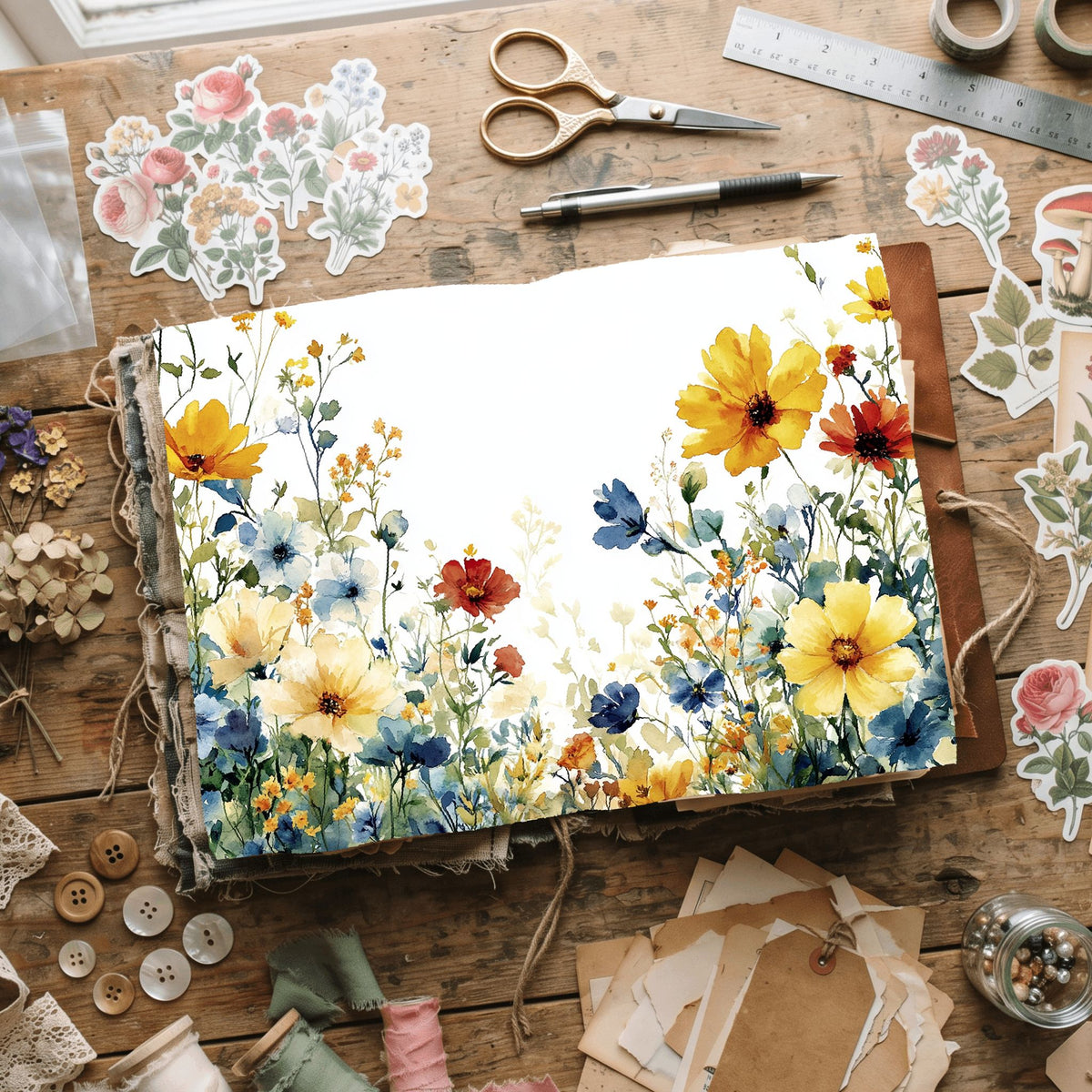 Wildflower Breeze Writing Paper