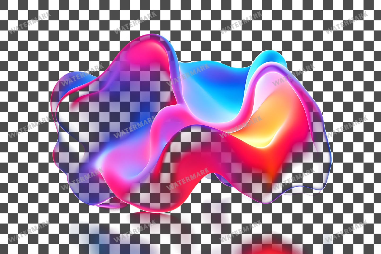 Abstract Light Form Undefined Glow Transparent Overlay Pngs