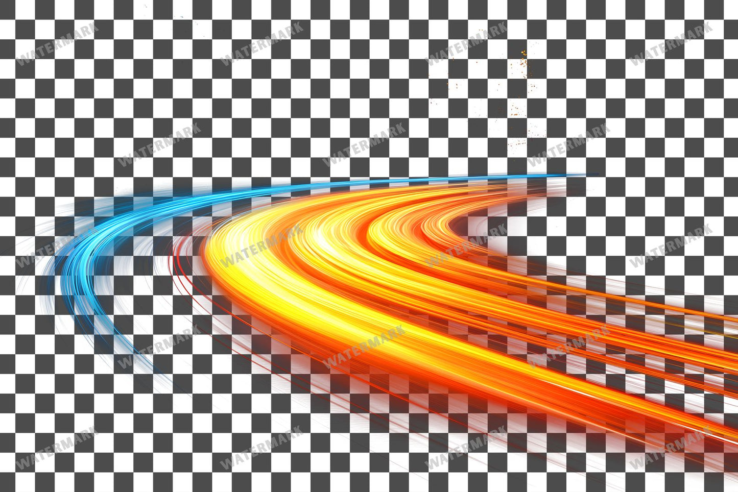 Abstract Light Streaks Dynamic Motion Transparent Overlay Pngs