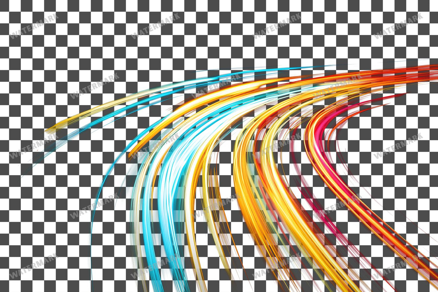 Abstract Light Streaks Transparent Overlay Pngs