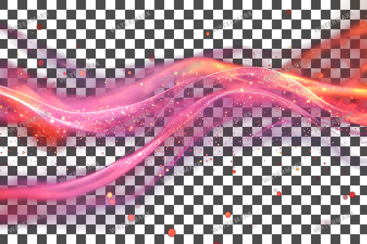 Abstract Pink Light Streaks Dynamic Transparent Overlay Pngs