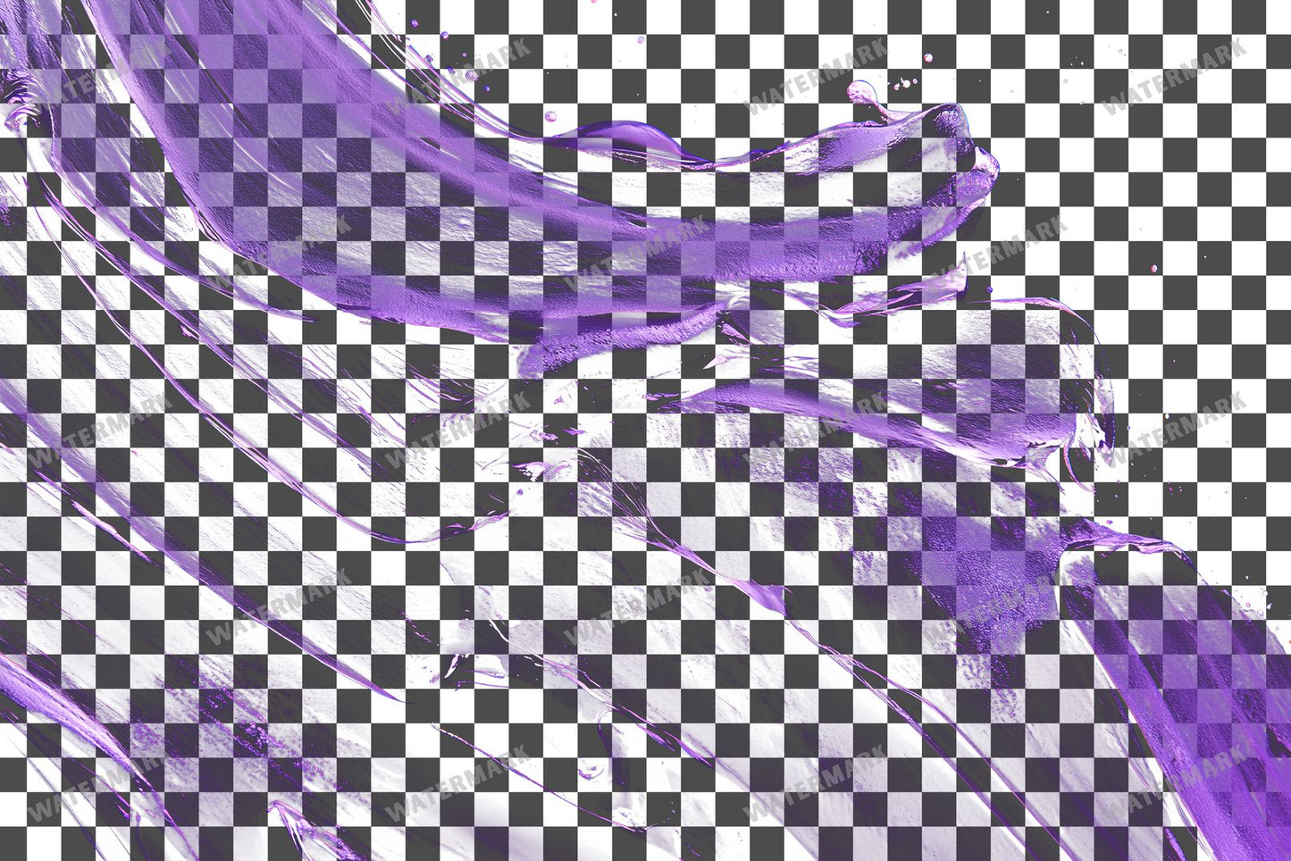 Abstract Purple Paint Transparent Overlay Pngs