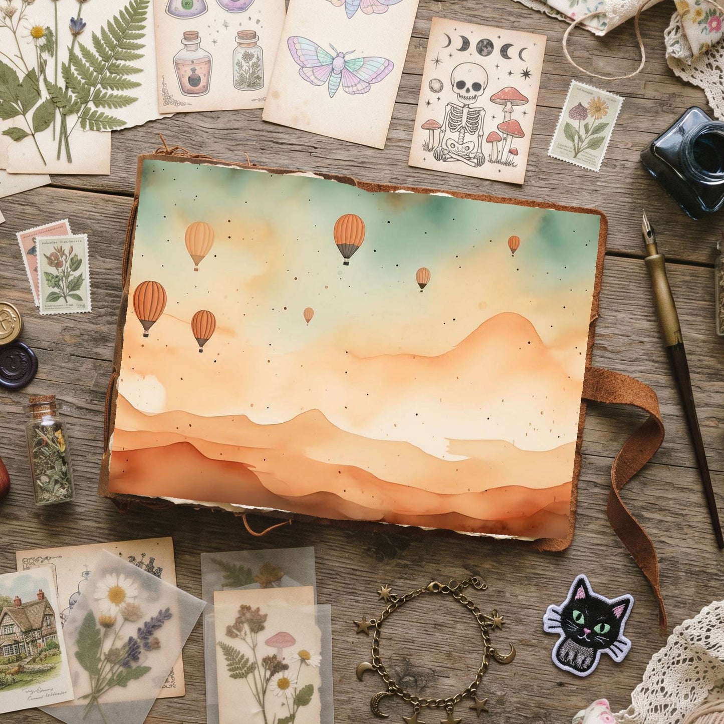 Air Balloons Digital Papers