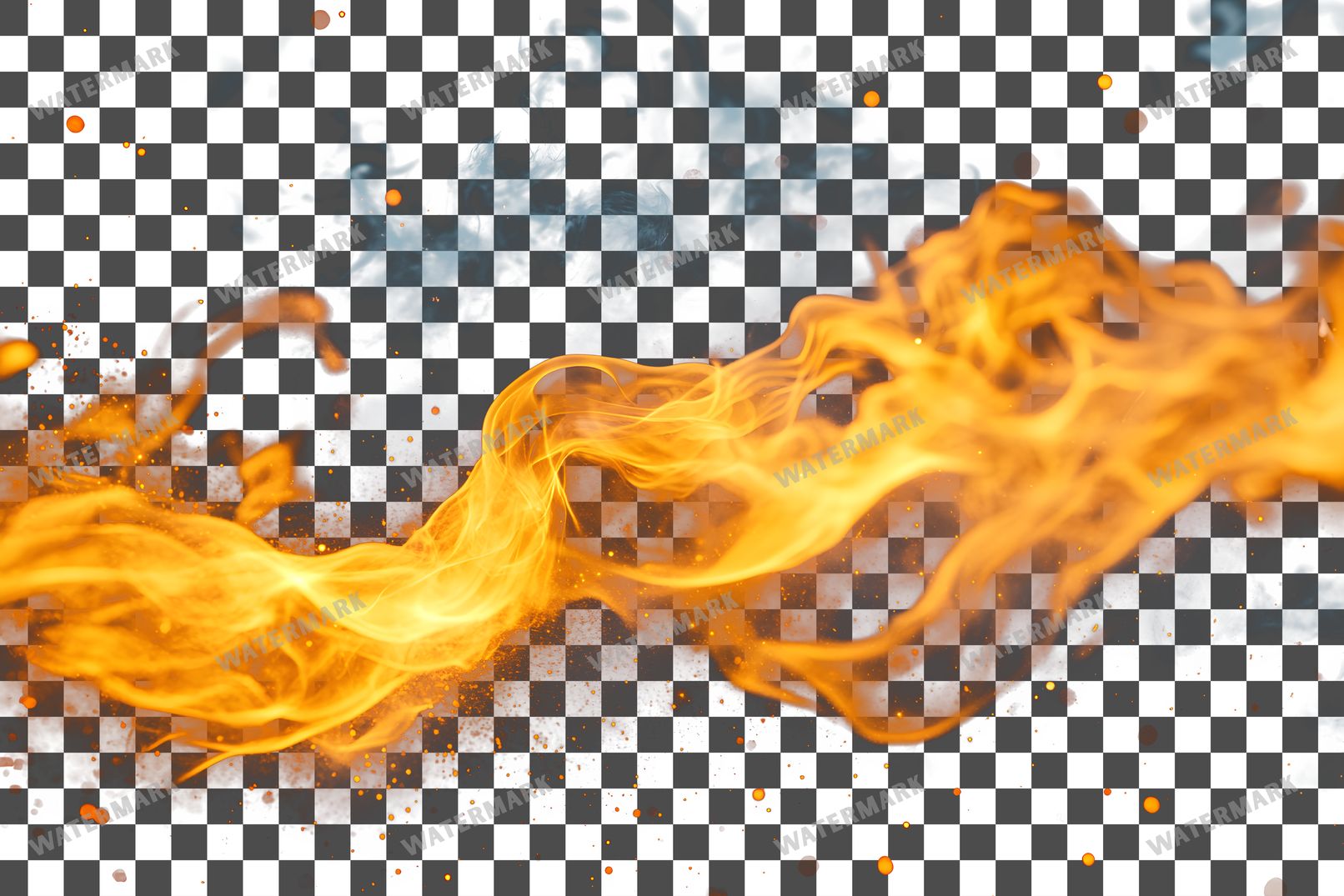 Amber Oil Flame Transparent Overlay Pngs