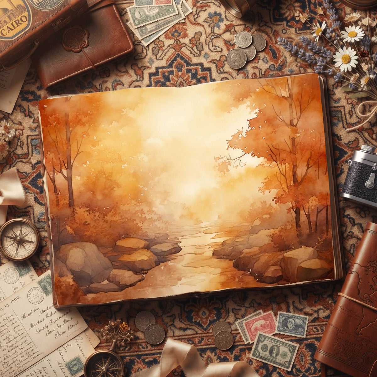 Autumn Landscapes Digital Papers