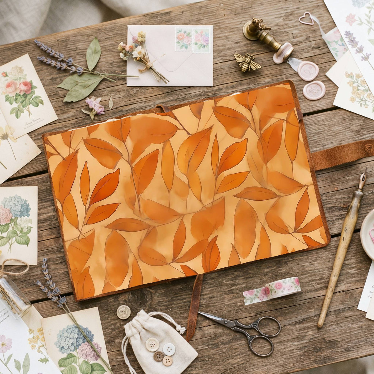 Autumns Leaves Digital Papers