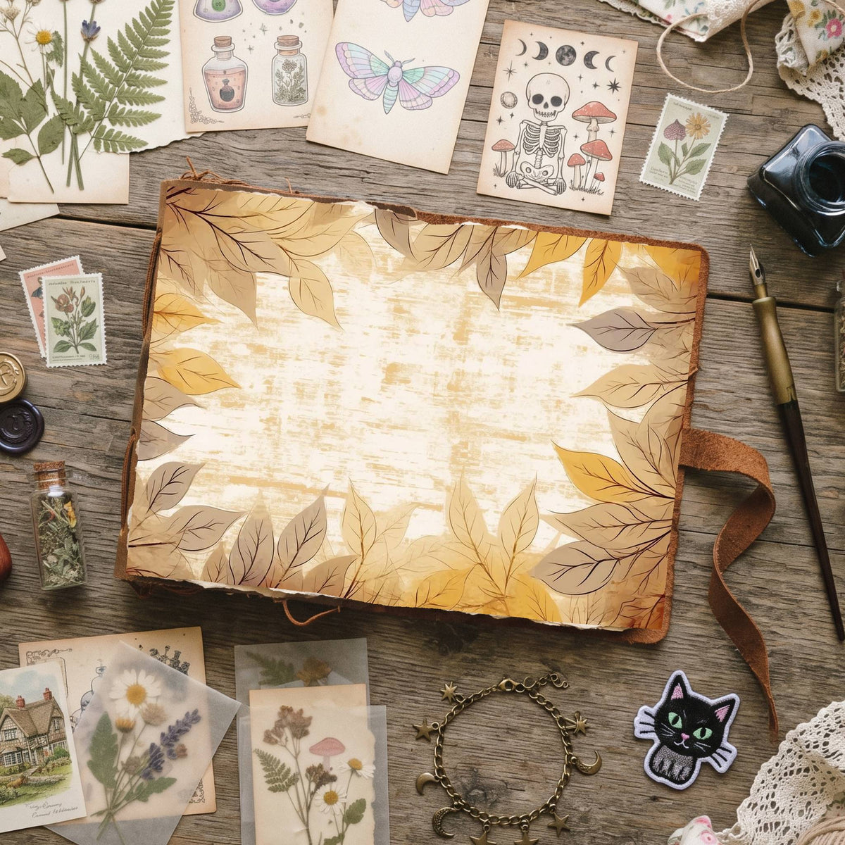 Autumns Leaves Digital Papers