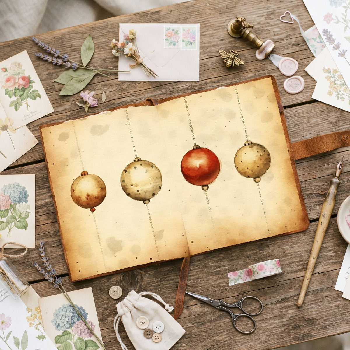 Bauble Digital Papers