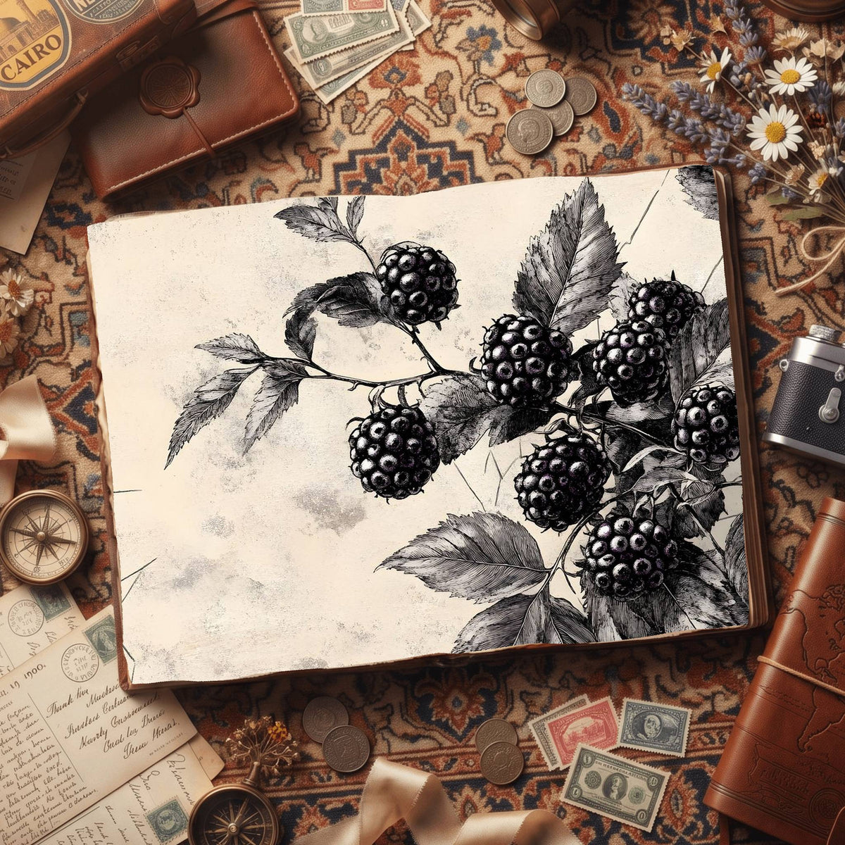 Blackberries Digital Papers