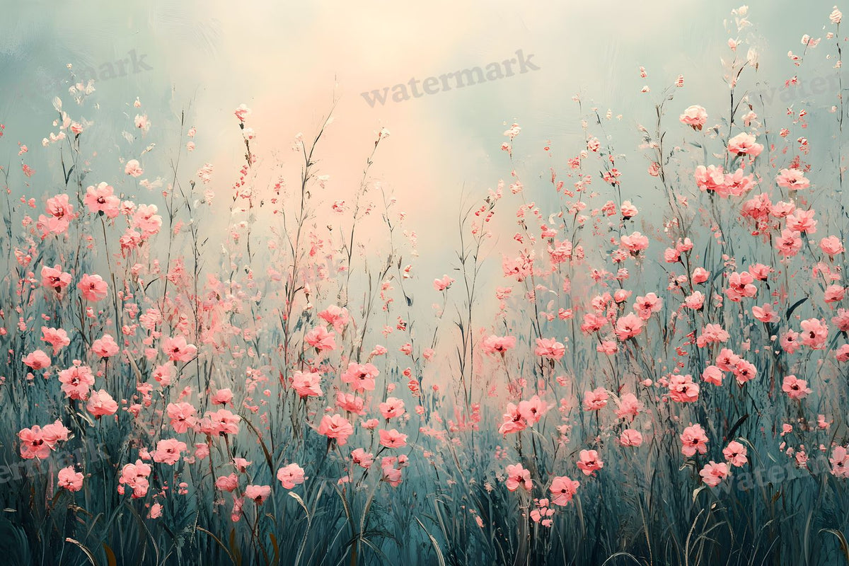 Blush Meadow Backdrop Images