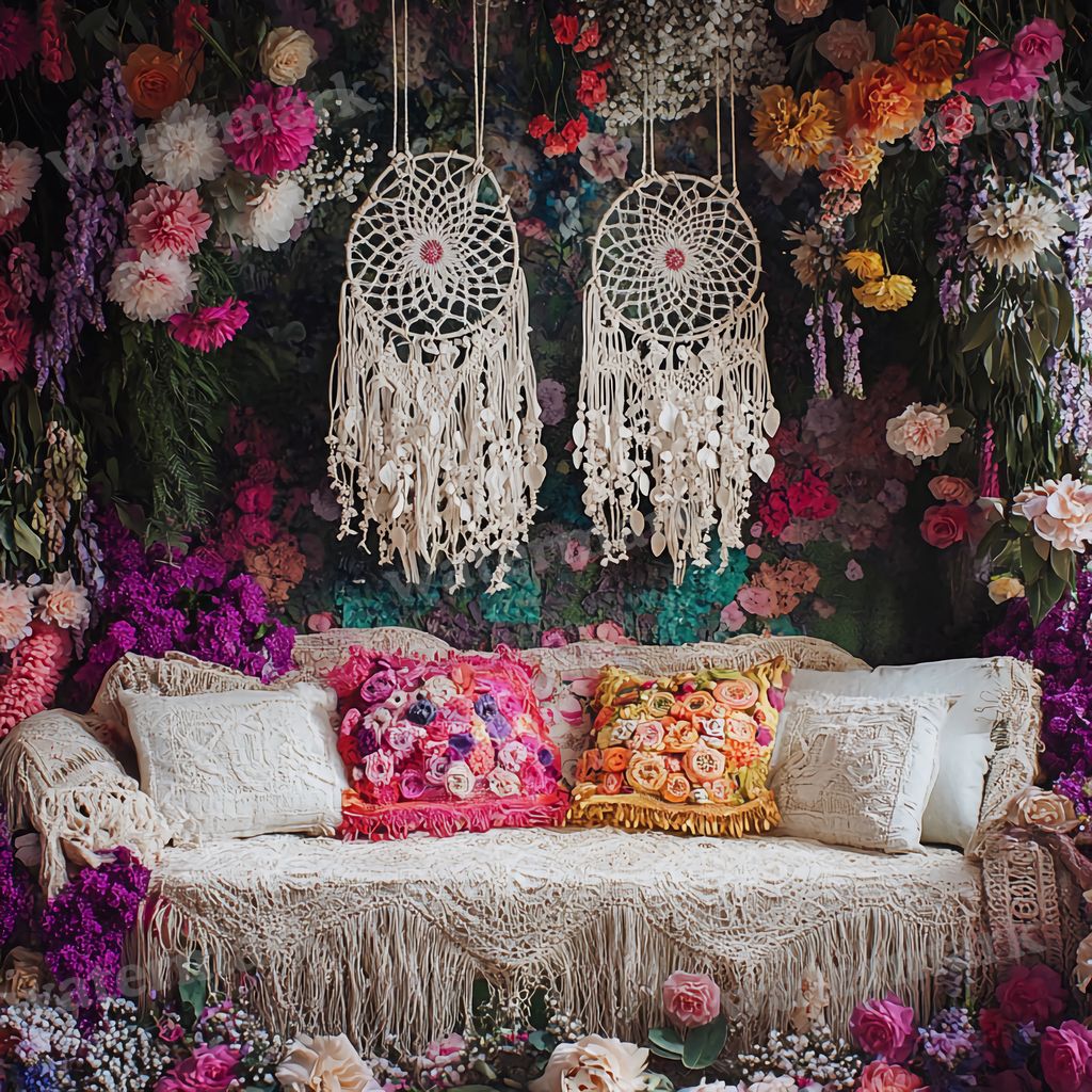 Bohemian Wedding Backdrop Images