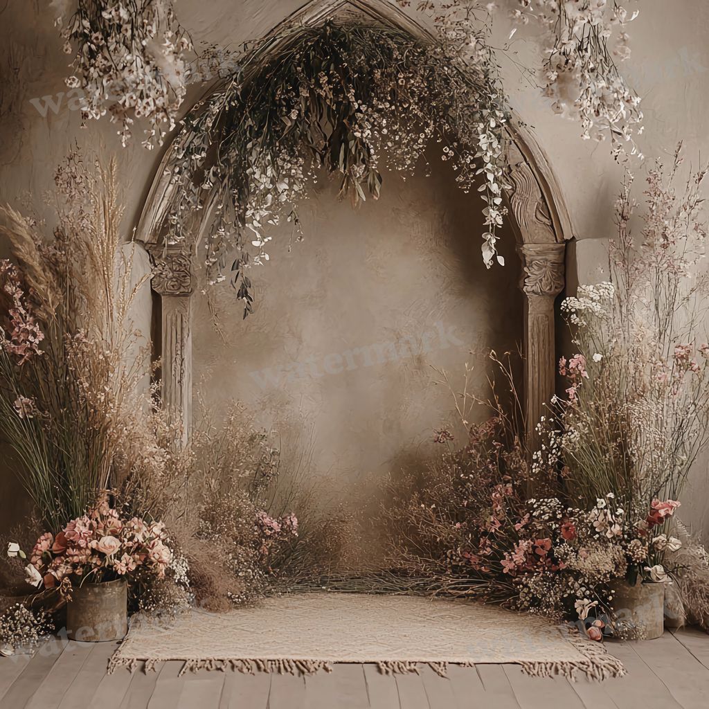 Boho Arches Backdrop Images