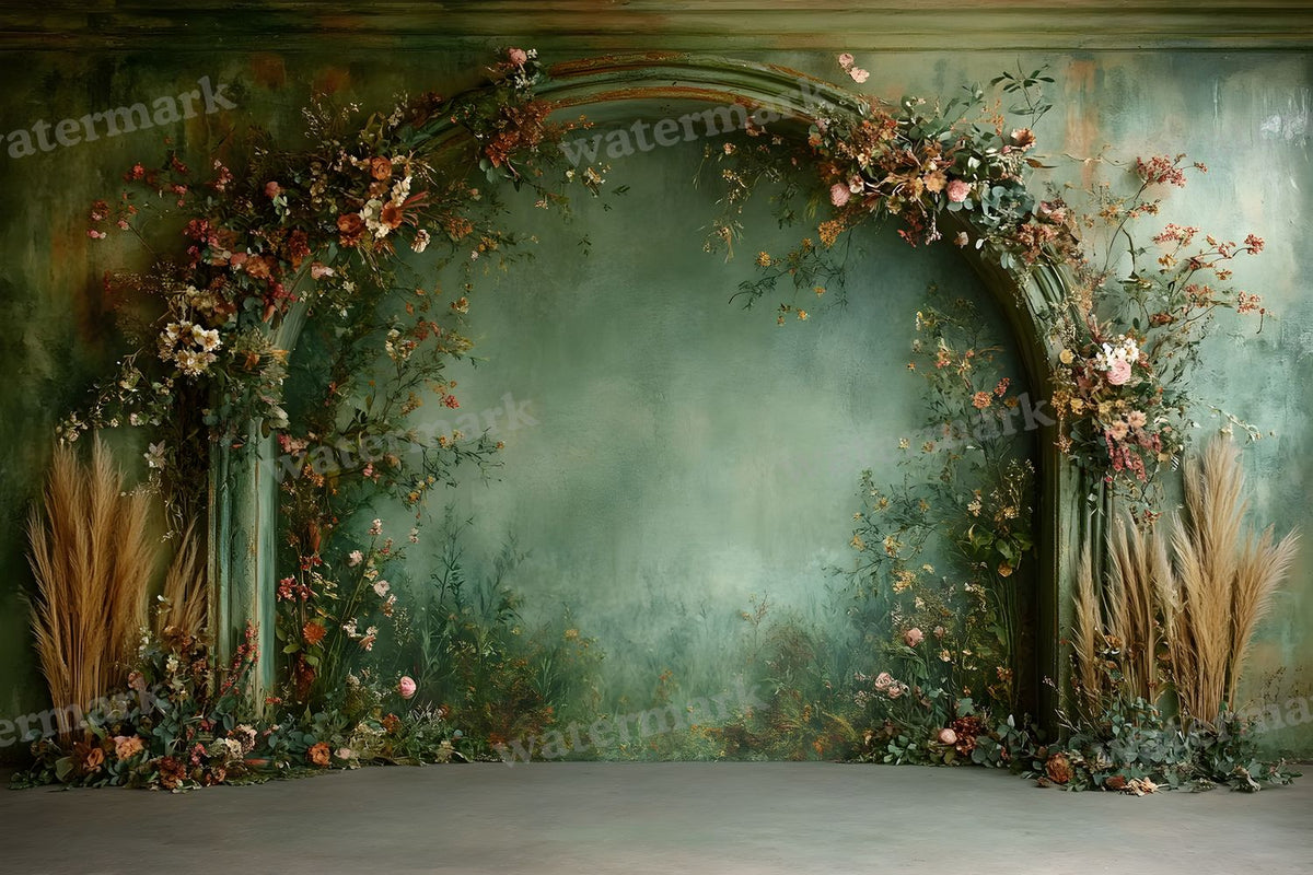 Boho Olive Arch Backdrop Images