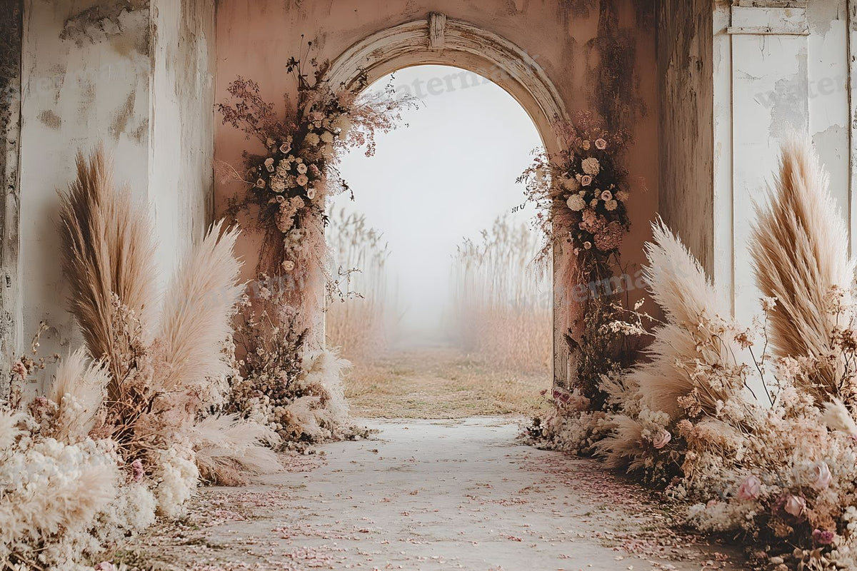 Boho Pink Arch Backdrop Images