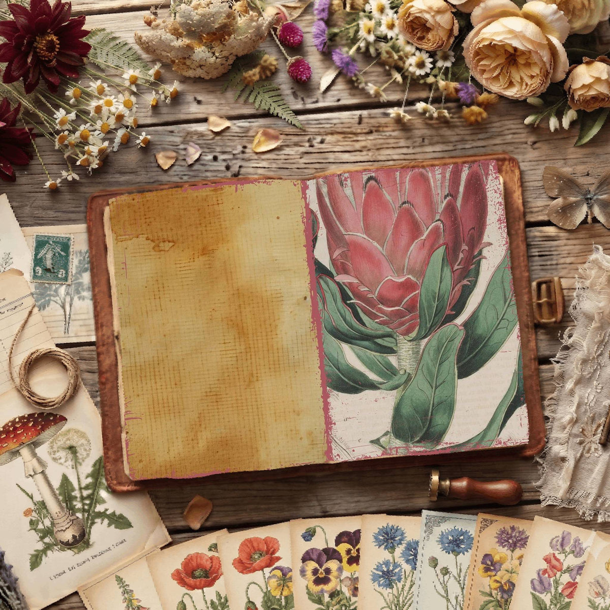 Botanical Illustrations Digital Papers