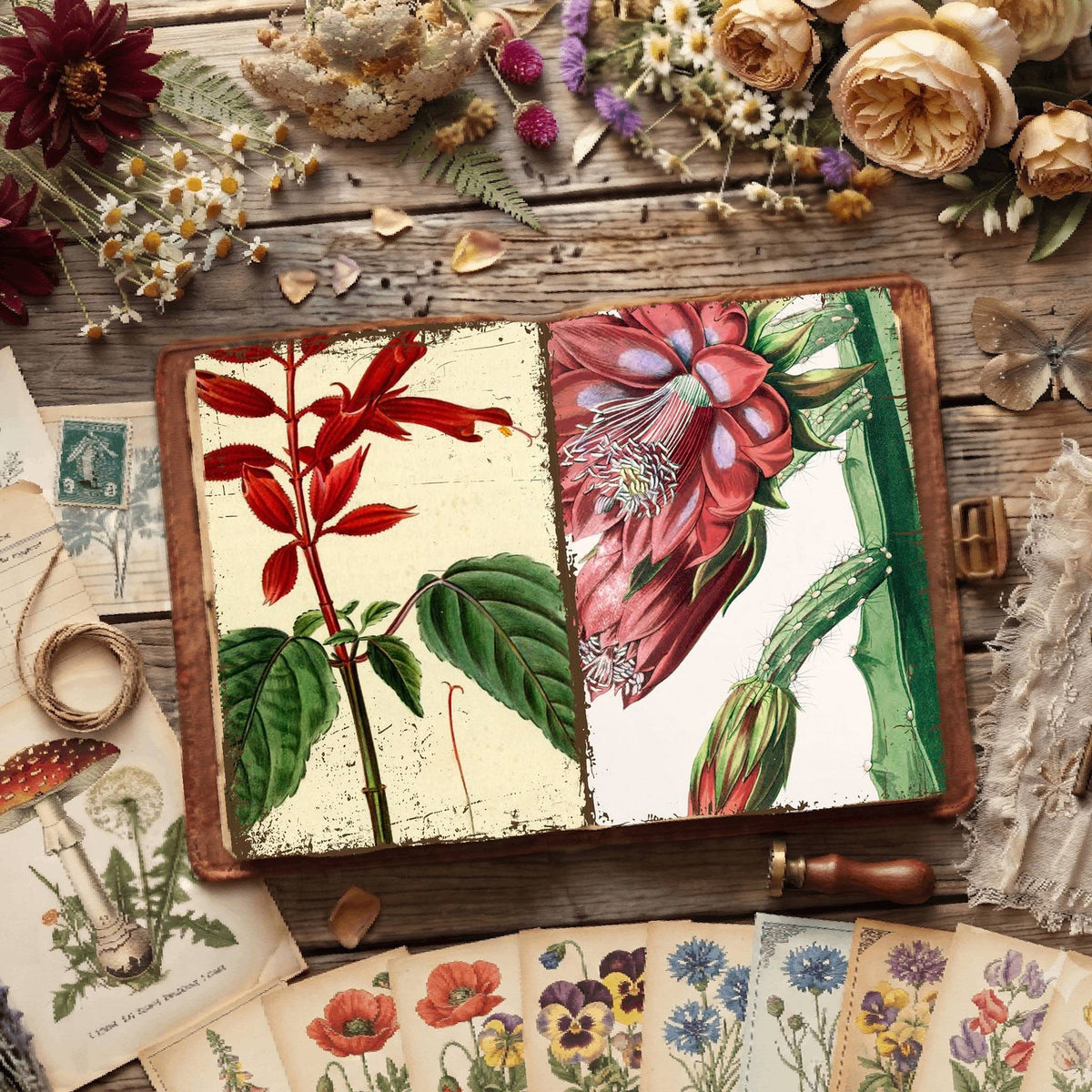 Botanical Illustrations Digital Papers