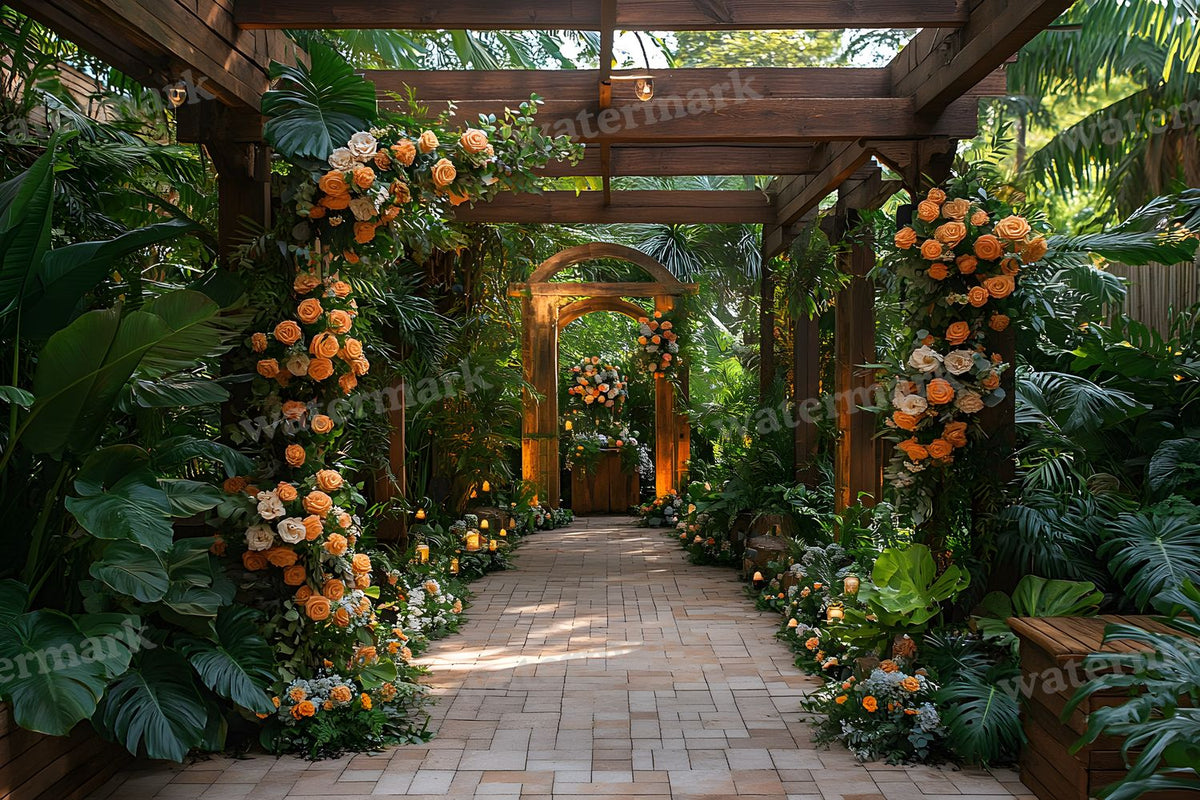 Botanical Wedding Backdrop Images