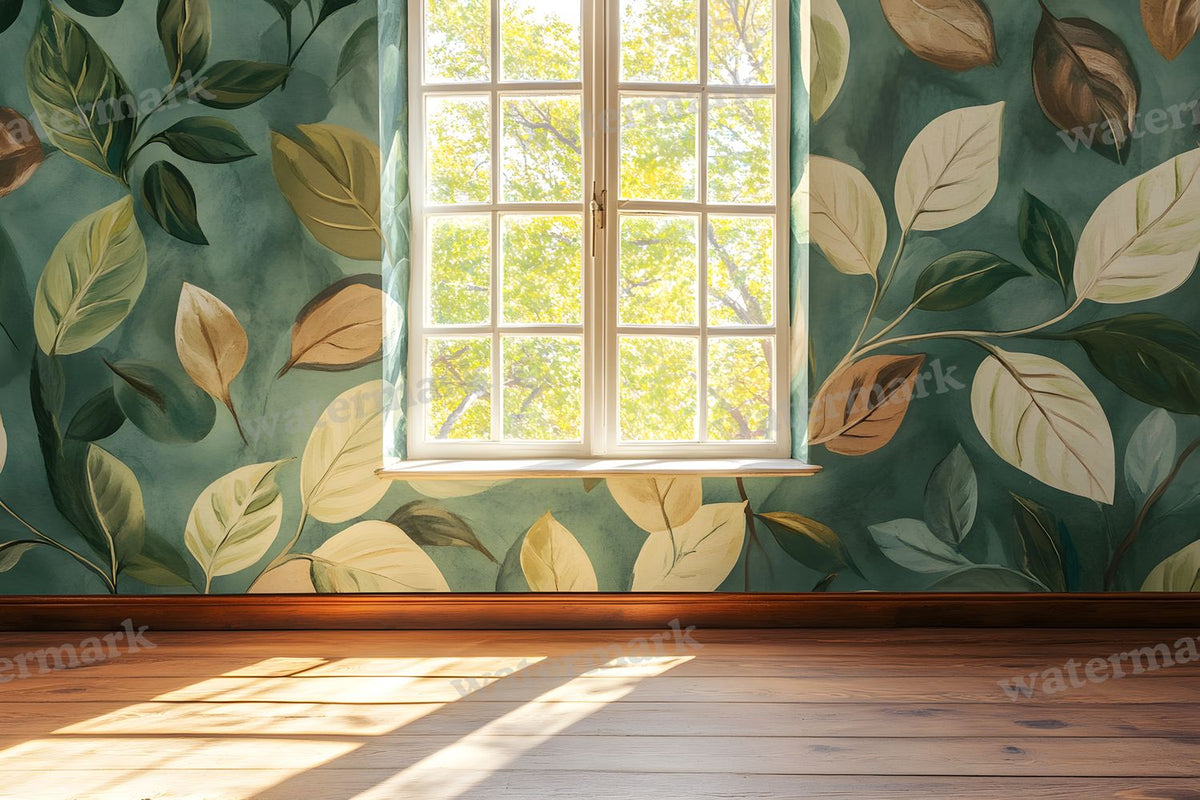 Botanical Window View Backdrop Images