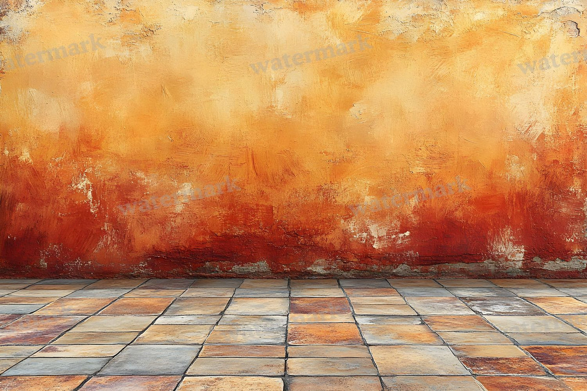 Burnt Amber Wall Backdrop Images