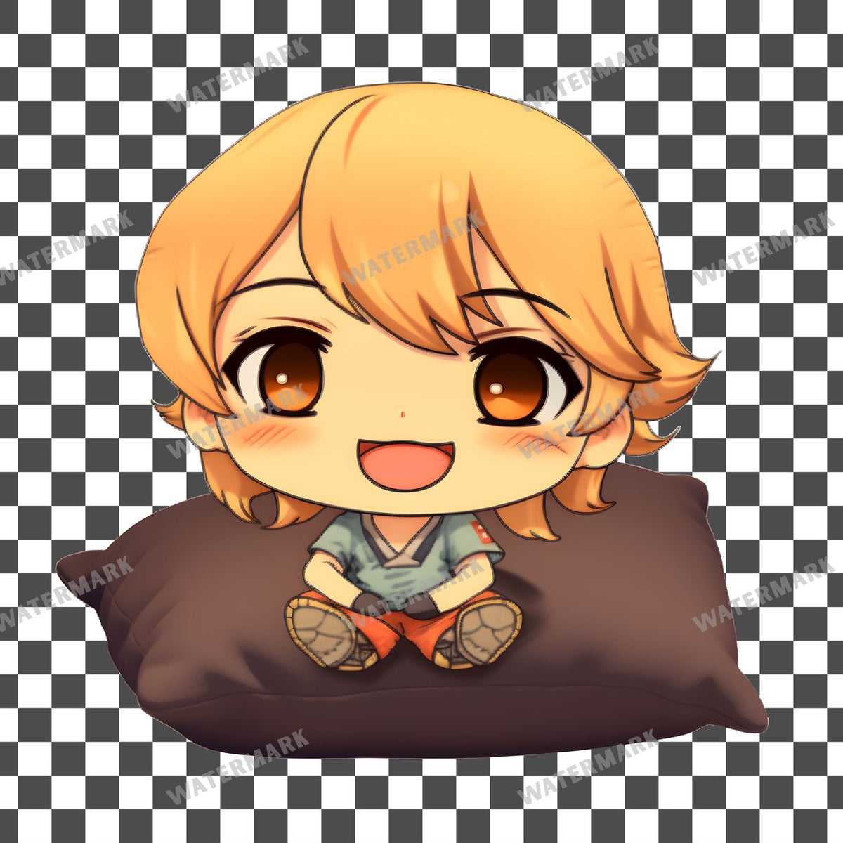 Character Sitting Onpillow Clipart Pngs