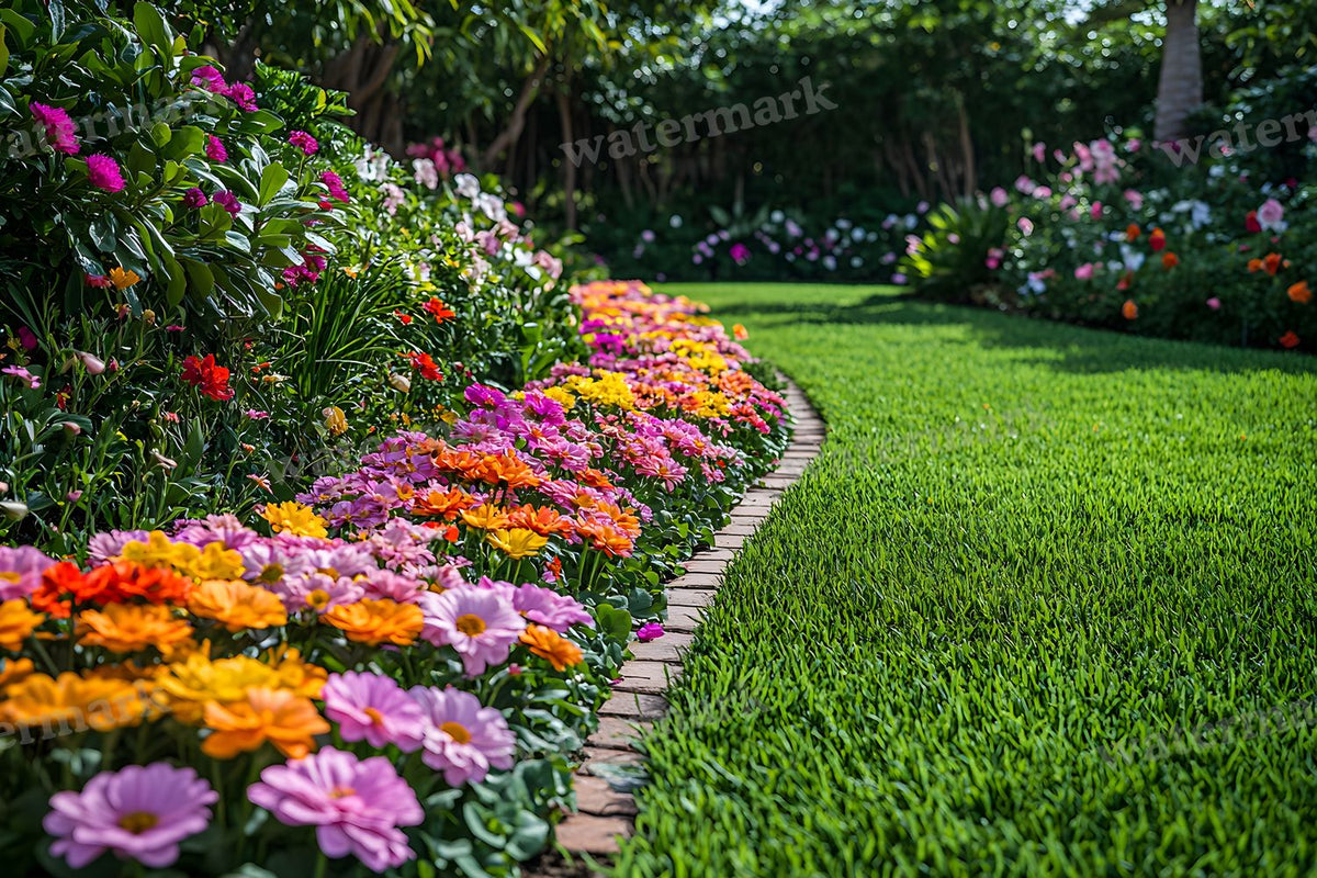 Charming Garden digital photo backdrop for photo editing, preview 5