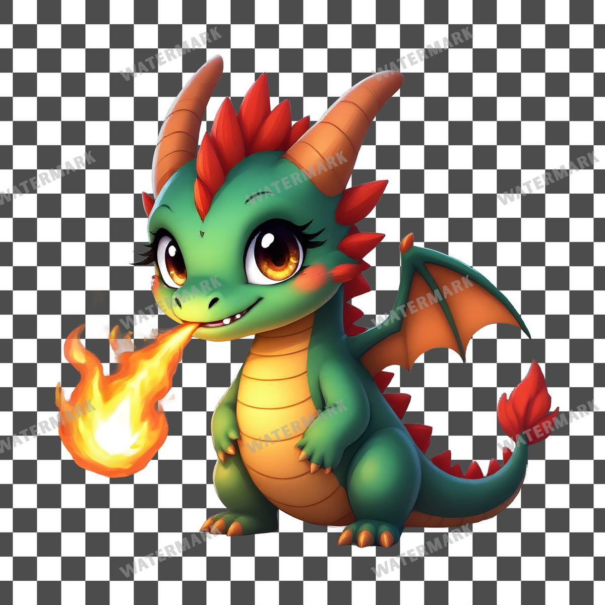 Chibi Dragontiny Clipart Pngs